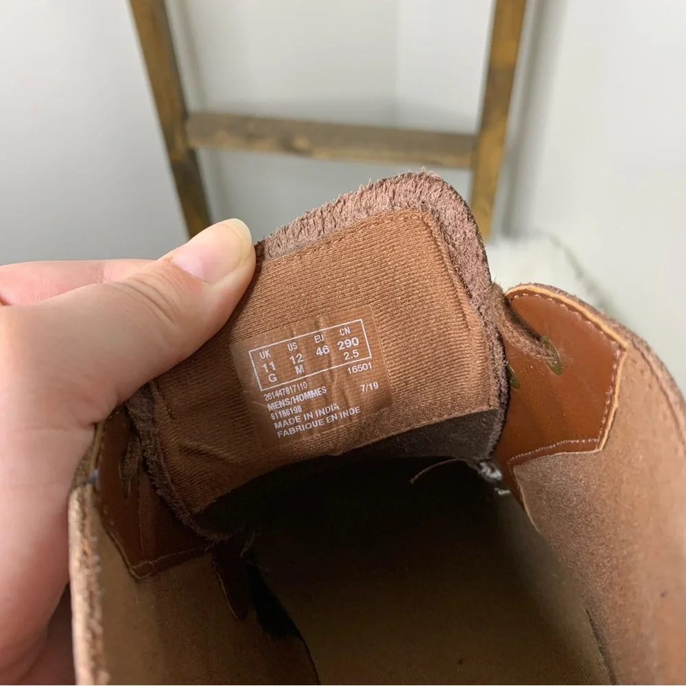 Clarks Men's Paulson Mid Brown Leather Casual Boots Size 12